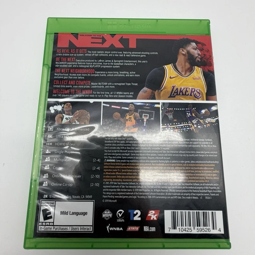 NBA 2K20 Xbox One Anthony Davis 2K Sports Complete Tested